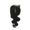 Closure Lace frontal 4x4 péruvienne ou malaisienne Body Wave (ondulée) Noire