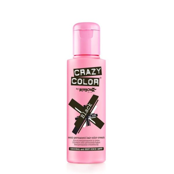 Crazy Color By Renbow Coloration Semi-Permanente 30 Black